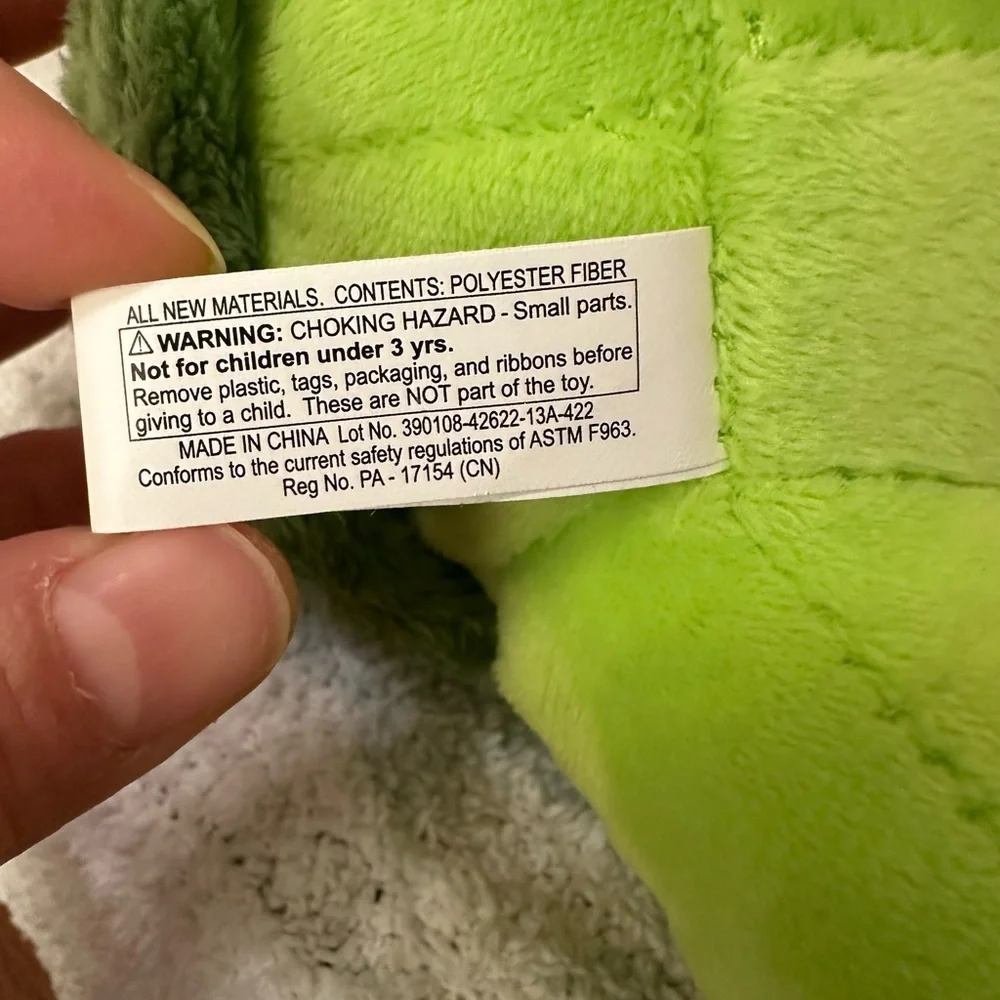 Green Stuffed Turtle Toy